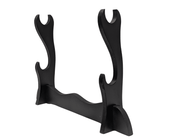 Bokken BLACK & Plain Timber 80cm Wooden Daito Kendo Samurai Katana Training Sword x 2 + Stand - Kustomboxwooden training swordKustombox2 x Back and Plain Sword