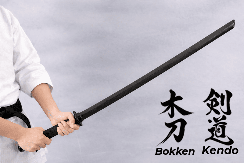 Bokken Black Timber 100cm & 80cm Wooden Daito Kendo Samurai Katana Training Sword x 2 + Stand - Kustomboxwooden training swordKustombox2 x Combo Set Training Swords