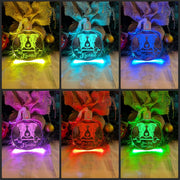 Border Collie Dog Personalised Name Christmas Light Bauble Decoration - KustomboxNight Lights & Ambient LightingKustomboxBauble - Standard Size
