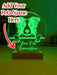 Border Collie Pet Personalised Name 3D LED Room Light Decor - KustomboxNight Lights & Ambient LightingKustomboxStandard Size