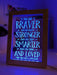 Braver Stronger Smarter & Loved Motivational Quote Timber Frame USB 3D LED Night Light Lamp - KustomboxNight Lights & Ambient LightingKustomboxTimber Frame Light - $34.99