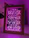 Braver Stronger Smarter & Loved Motivational Quote Timber Frame USB 3D LED Night Light Lamp - KustomboxNight Lights & Ambient LightingKustomboxTimber Frame Light - $34.99