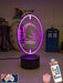 Brisbane Broncos Rugby League Club 3D LED Night Light Lamp - KustomboxNight Lights & Ambient LightingKustomboxStandard Size