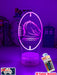 Brisbane Broncos Rugby League Club 3D LED Night Light Lamp - KustomboxNight Lights & Ambient LightingKustomboxStandard Size