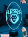 Brisbane Lions Australian Football 3D LED Night Light - KustomboxNight Lights & Ambient LightingKustomboxStandard Size - No Name