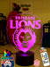 BRISBANE LIONS Football Club 3D LED Night Light Lamp - KustomboxNight Lights & Ambient LightingKustomboxStandard Size
