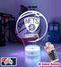 Brooklyn Nets Basketball Team 3D LED Night Light Lamp - KustomboxNight Lights & Ambient LightingKustomboxStandard Size