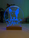 Bull Terrier Dog Personalised Name 3D LED Room Light Decor - KustomboxNight Lights & Ambient LightingKustomboxStandard Size