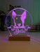 Bull Terrier Dog Personalised Name 3D LED Room Light Decor - KustomboxNight Lights & Ambient LightingKustomboxStandard Size