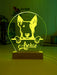 Bull Terrier Dog Personalised Name 3D LED Room Light Decor - KustomboxNight Lights & Ambient LightingKustomboxStandard Size