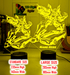 BUMBLE BEE TRANSFORMERS PERSONALISED NAME 3D LED NIGHT LIGHT KIDS BEDROOM LAMP - KustomboxNight Lights & Ambient LightingKustomboxStandard Size - No Name