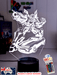 BUMBLE BEE TRANSFORMERS PERSONALISED NAME 3D LED NIGHT LIGHT KIDS BEDROOM LAMP - KustomboxNight Lights & Ambient LightingKustomboxStandard Size - No Name