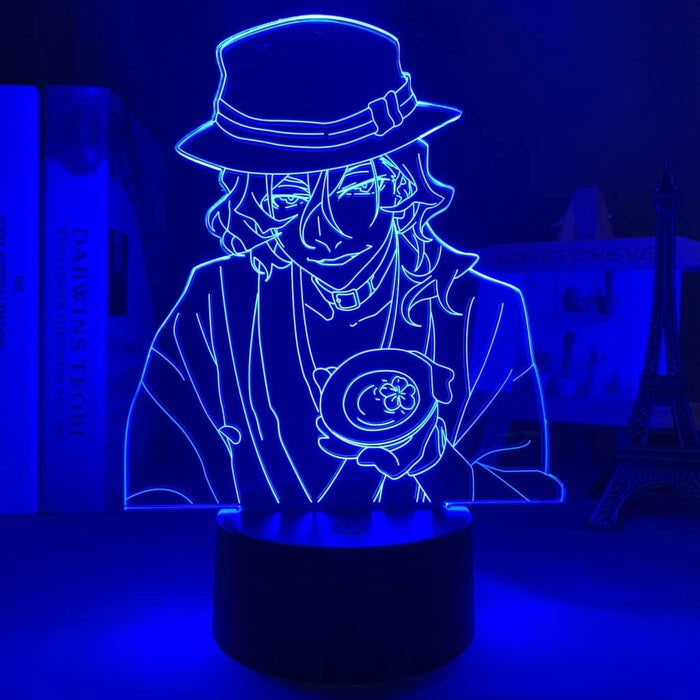 Bungo Stray Dogs Chuya Nakahara Anime Manga Anime 3D LED NIGHT LIGHT ROOM LAMP - KustomboxNight Lights & Ambient LightingKustomboxStandard Black Base