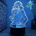 Bungo Stray Dogs Chuya Nakahara Manga 3D LED NIGHT LIGHT LAMPS - KustomboxNight Lights & Ambient LightingKustomboxStandard Black Base