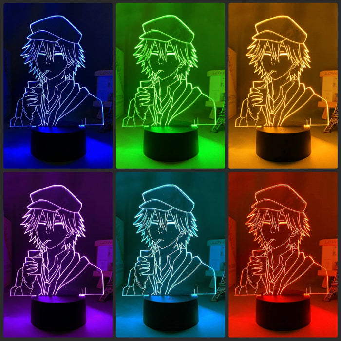 Bungo Stray Dogs Ranpo Edogawa Manga Anime 3D LED NIGHT LIGHT LAMP - KustomboxNight Lights & Ambient LightingKustomboxStandard Black Base