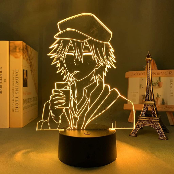 Bungo Stray Dogs Ranpo Edogawa Manga Anime 3D LED NIGHT LIGHT LAMP - KustomboxNight Lights & Ambient LightingKustomboxStandard Black Base