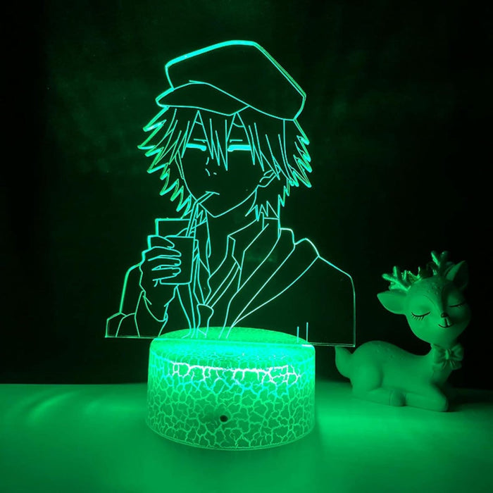 Bungo Stray Dogs Ranpo Edogawa Manga Anime 3D LED NIGHT LIGHT LAMP - KustomboxNight Lights & Ambient LightingKustomboxStandard Black Base