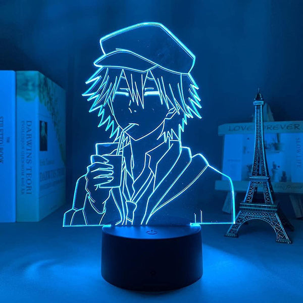 Bungo Stray Dogs Ranpo Edogawa Manga Anime 3D LED NIGHT LIGHT LAMP - KustomboxNight Lights & Ambient LightingKustomboxStandard Black Base