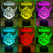 Canberra Raiders Rugby League Football Club LED Night Light - KustomboxNight Lights & Ambient LightingKustomboxStandard Size