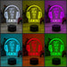 Cant Hear You I'm Gaming Earphones Personalised Name 3D LED Night Light Gamer Lamp - KustomboxNight Lights & Ambient LightingKustomboxStandard Light - No Name