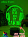 Cant Hear You I'm Gaming Earphones Personalised Name 3D LED Night Light Gamer Lamp - KustomboxNight Lights & Ambient LightingKustomboxStandard Light - No Name