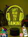 Cant Hear You I'm Gaming Earphones Personalised Name 3D LED Night Light Gamer Lamp - KustomboxNight Lights & Ambient LightingKustomboxStandard Light - No Name
