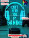 Cant Hear You I'm Gaming Earphones Personalised Name 3D LED Night Light Gamer Lamp - KustomboxNight Lights & Ambient LightingKustomboxStandard Light - No Name