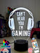 Cant Hear You I'm Gaming Earphones Personalised Name 3D LED Night Light Gamer Lamp - KustomboxNight Lights & Ambient LightingKustomboxStandard Light - No Name