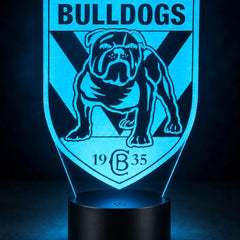 Canterbury Bulldogs Rugby League Football Club LED Night Light - KustomboxNight Lights & Ambient LightingKustomboxStandard SizeBlack 16 Colours + Remote