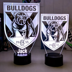 Canterbury Bulldogs Rugby League Football Club LED Night Light - KustomboxNight Lights & Ambient LightingKustomboxStandard SizeBlack 16 Colours + Remote