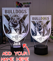 Canterbury Bulldogs Rugby League Football Club LED Night Light - KustomboxNight Lights & Ambient LightingKustomboxStandard Size
