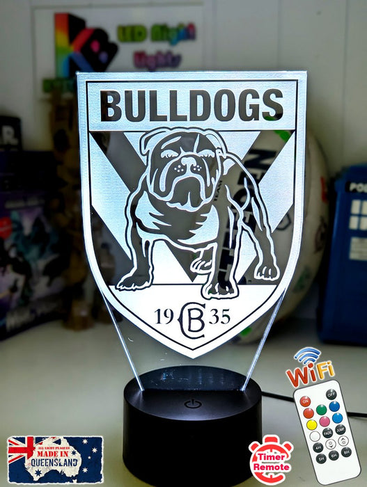 Canterbury Bulldogs Rugby League Football Club LED Night Light - KustomboxNight Lights & Ambient LightingKustomboxStandard Size