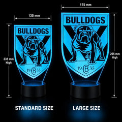 Canterbury Bulldogs Rugby League Football Club LED Night Light - KustomboxNight Lights & Ambient LightingKustomboxStandard SizeBlack 16 Colours + Remote