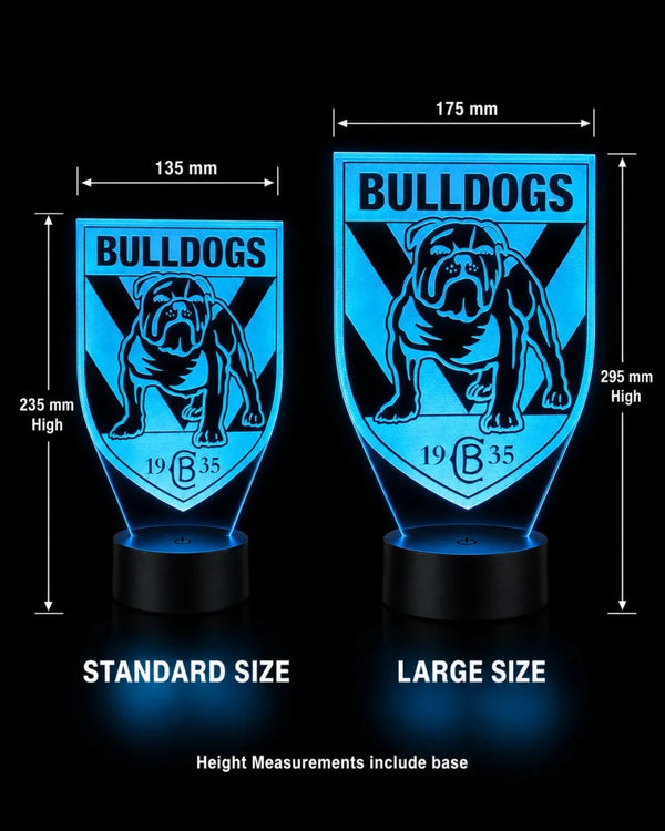 Canterbury Bulldogs Rugby League Football Club LED Night Light - KustomboxNight Lights & Ambient LightingKustomboxStandard SizeBlack 16 Colours + Remote