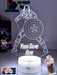 Captain America Personalised Name 3D LED Night Light Lamp - KustomboxNight Lights & Ambient LightingKustomboxStandard Size - No Name
