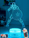 Captain America Personalised Name 3D LED Night Light Lamp - KustomboxNight Lights & Ambient LightingKustomboxStandard Size - No Name