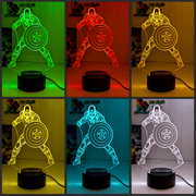 Captain America Personalised Name 3D LED Night Light Lamp - KustomboxNight Lights & Ambient LightingKustomboxStandard Size - No Name