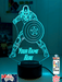 Captain America Personalised Name 3D LED Night Light Lamp - KustomboxNight Lights & Ambient LightingKustomboxStandard Size - No Name