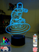 Captain America & Shield 3D LED Night Light Lamp Childrens Room - KustomboxNight Lights & Ambient LightingKustomboxStandard Size