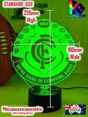 CARLTON Blues Football Club 3D LED Night Light Lamp - KustomboxNight Lights & Ambient LightingKustomboxStandard Size - No Name