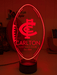 Carlton Football Club Australian Football 3D LED Night Light - KustomboxNight Lights & Ambient LightingKustomboxStandard Size - No Name