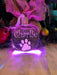 Cat Paw Christmas Personalised Name Bauble LED Hanging Decoration - KustomboxNight Lights & Ambient LightingKustomboxBauble - Standard Size