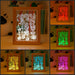 Cats in Flowers Personalised Name Timber Picture Frame USB 3D LED Night Light Lamp - KustomboxNight Lights & Ambient LightingKustomboxTimber Frame Light