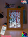 Cats in Flowers Personalised Name Timber Picture Frame USB 3D LED Night Light Lamp - KustomboxNight Lights & Ambient LightingKustomboxTimber Frame Light