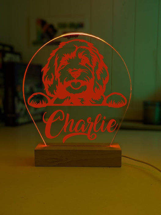 Cavoodle Personalised Name 3D LED Room Light Decor (Copy) - KustomboxNight Lights & Ambient LightingKustomboxStandard Size