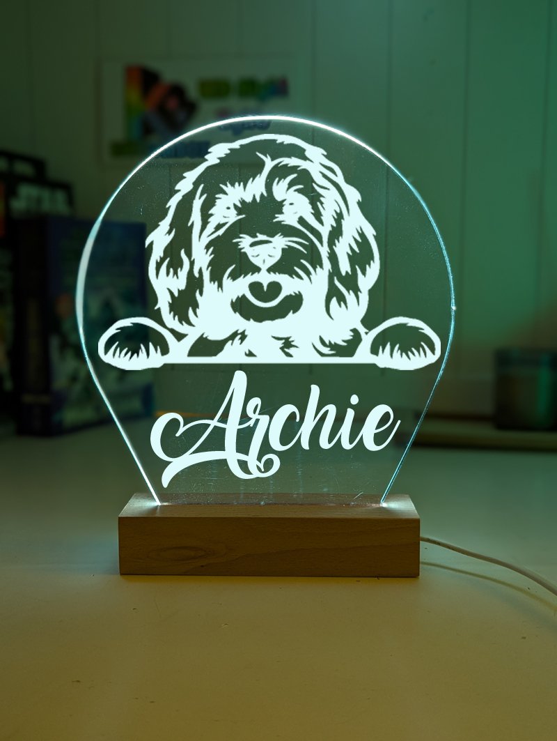 Cavoodle Personalised Name 3D LED Room Light Decor (Copy) - KustomboxNight Lights & Ambient LightingKustomboxStandard Size