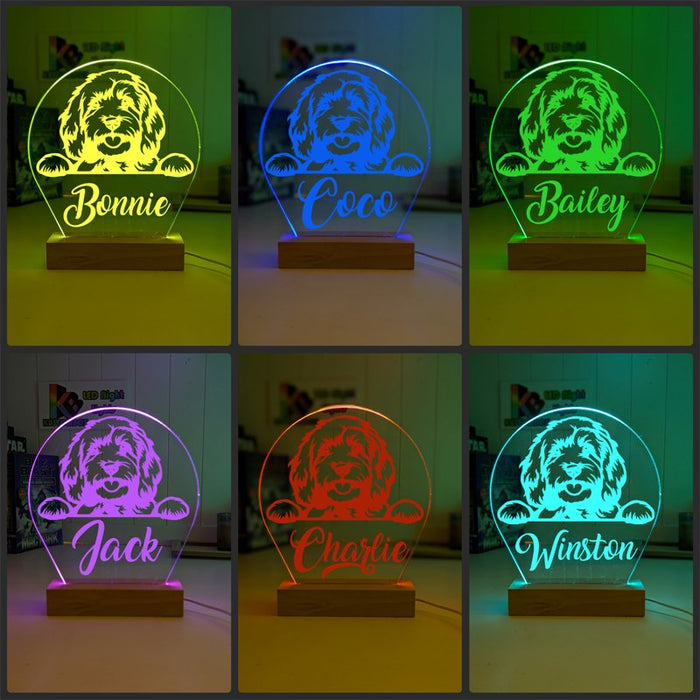 Cavoodle Personalised Name 3D LED Room Light Decor (Copy) - KustomboxNight Lights & Ambient LightingKustomboxStandard Size