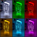 Chicken Jockey Minecraft Personalised 3D LED Night Light Lamp - KustomboxNight Lights & Ambient LightingKustomboxStandard Size