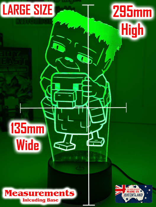 Chicken Jockey Minecraft Personalised 3D LED Night Light Lamp - KustomboxNight Lights & Ambient LightingKustomboxStandard Size