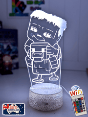 Chicken Jockey Minecraft Personalised 3D LED Night Light Lamp - KustomboxNight Lights & Ambient LightingKustomboxStandard Size